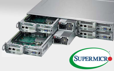 Server Supermicro Intel Xeon 2029TP-HTR composto da 4 nodi Hot Swap