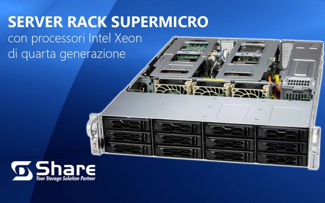 Server Rack Supermicro con Intel Xeon di quarta generazione
