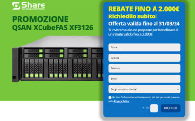 QSAN XCubeFAS XF3126: Scopri la promozione