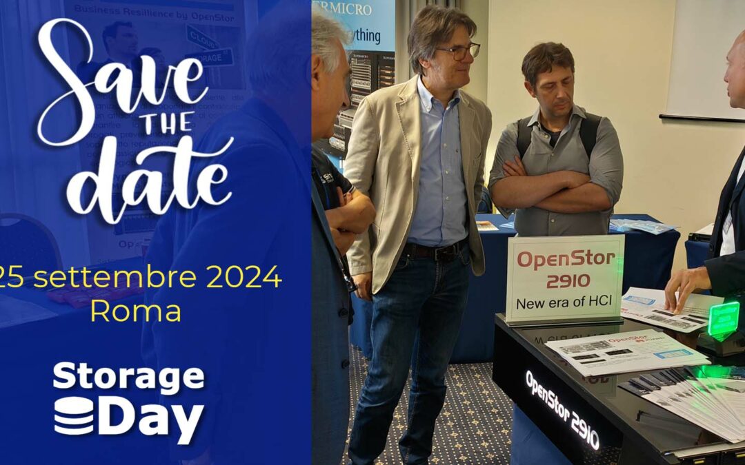 Storage Day Roma 2024, l’appuntamento nella capitale è il 25 settembre